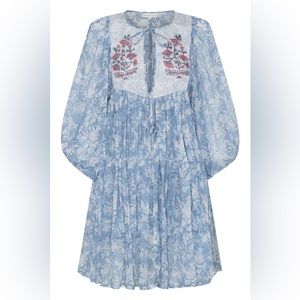 Daughters of India Dress— Jaya Mini Dress in Juniper